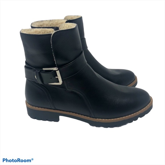 NAUTICA Black Ensign Buckle Bootie Sz 7.5 - Picture 2 of 11